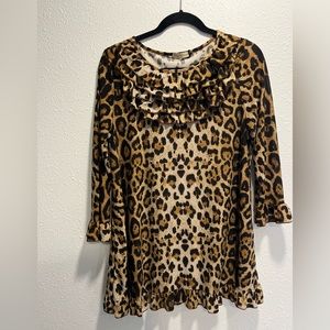 Cheetah Print Blouse